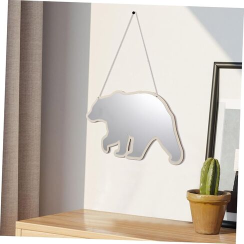 Gatuida Girls Vanity Mirror Boys and Girls Decorative Mirror Bear Shape for Nursery Bathroom in Saudi Arabia