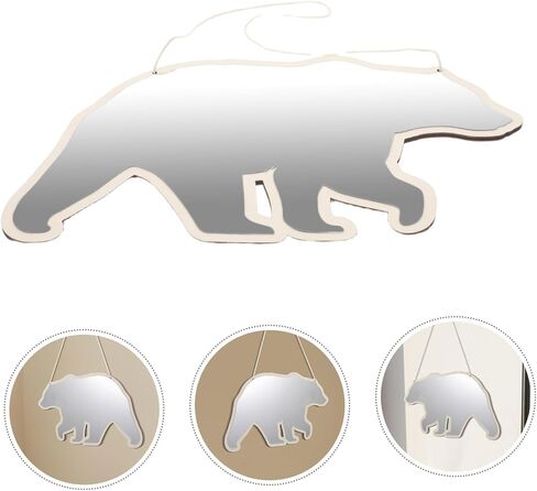 Gatuida Girls Vanity Mirror Boys and Girls Decorative Mirror Bear Shape for Nursery Bathroom in Saudi Arabia