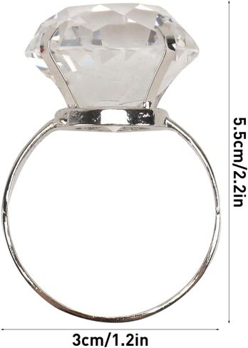 Giant Engagement Ring Prop Crystal Diamond Ring Prop for Wedding Christmas Decor in Saudi Arabia