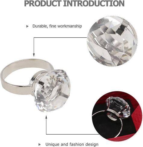 Giant Engagement Ring Prop Crystal Diamond Ring Prop for Wedding Christmas Decor in Saudi Arabia