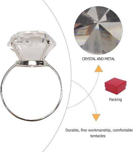 Giant Engagement Ring Prop Crystal Diamond Ring Prop for Wedding Christmas Decor in Saudi Arabia