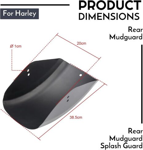 واقي الطين الخلفي للحاجز الخلفي لـ Harley Sportster XL883 XL1200 1986-2023 in Kuwait