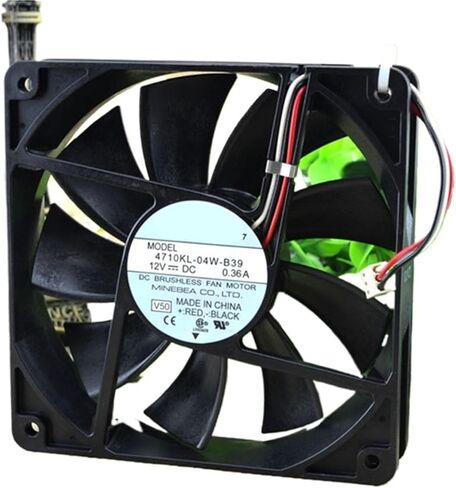 ل 4710KL-04W-B39 12V 0.36A 1600RPM 12 سنتيمتر 12025 120x120x25 مللي متر مزدوجة الكرة تحمل مروحة التبريد in Kuwait