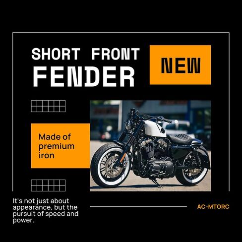 واقي الطين الخلفي للحاجز الخلفي لـ Harley Sportster XL883 XL1200 1986-2023 in Kuwait