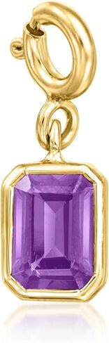 Ross-Simons March/Aquamarine - حلية جوهرة الميلاد بقطع الزمرد من الذهب عيار 18 قيراطًا فوق الجنيه الاسترليني in Saudi Arabia
