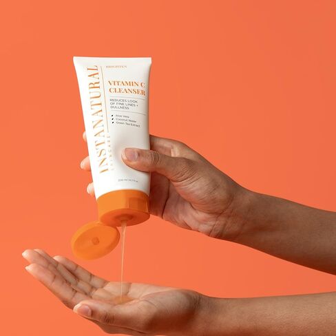 InstaNatural Vitamin C Face Serum with Hyaluronic Acid & Ferulic Acid | Brightening & Hydrating Formula for Radiant, Smooth-Looking Skin - 2 FL Oz in Kuwait