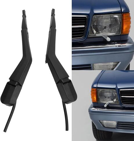 Pair of Headlight Wiper Arm, Right Left Headlight Wiper Blade, Headlamp Wiper Headlight Wipers Arm Replacement in Saudi Arabia