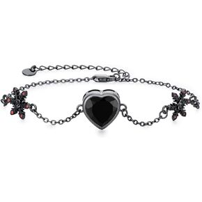 OHAYOO Skull Bracelet Sterling Silver Skeleton Hand Pendant Bracelet Gothic Halloween Jewelry Gift for Women in Kuwait