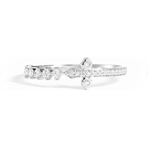 STORYJEWELLERY Cross Rings for Women, 925 Sterling Silver Rings, Purity Ring, Dainty Sideways Cross Ring, Christian Jewelry, Gifts for Women in Saudi Arabia
