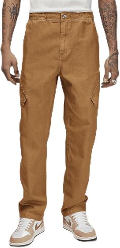 Nike Jordan Essentials Men's Washed Chicago Pants (Legend Dark Brown, FN6364-231) Size Large in Saudi Arabia