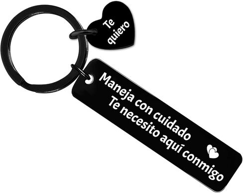 Ikacvb Drive Safe Keychian Birthday Gifts For Boyfriend Husband I Love You Gifts For Him Unique Drive Safe Spanish Keychain For Men Boyfriend Husband Christmas Gift Sweetest Valentines Day Stuff in Saudi Arabia