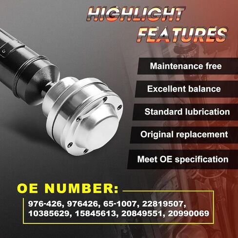 Drive Shaft Fit for Cadillac CTS 2008-2014 3.0L/3.6L AT AWD, Prop Shaft Driveshaft Assembly Rear Side Replace# 22819507 in Saudi Arabia