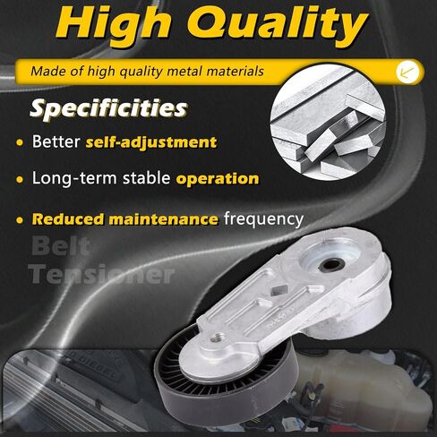 38177 AC Drive Belt Tensioner Assembly with Pulley for Buick Chevrolet Gmc Lacrosse Regal Verano Captiva Sport Classic Equinox HHR Malibu Terrain G4 Grand Am Pursuit Sunfire 9-3X Aura Ion L100 Sky Vue in Saudi Arabia