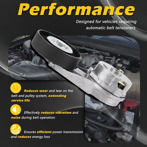 38177 AC Drive Belt Tensioner Assembly with Pulley for Buick Chevrolet Gmc Lacrosse Regal Verano Captiva Sport Classic Equinox HHR Malibu Terrain G4 Grand Am Pursuit Sunfire 9-3X Aura Ion L100 Sky Vue in Saudi Arabia