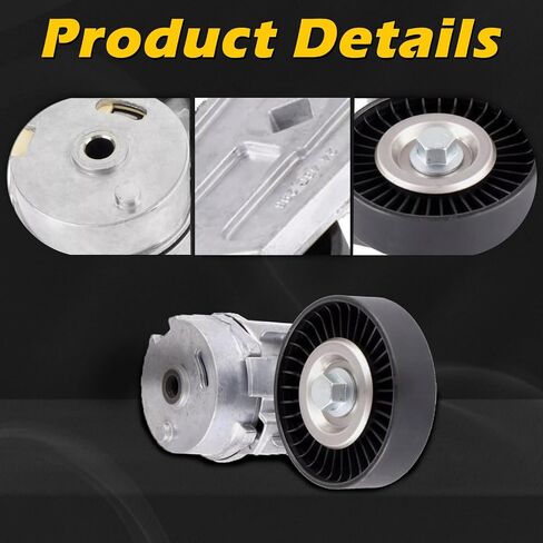 38177 AC Drive Belt Tensioner Assembly with Pulley for Buick Chevrolet Gmc Lacrosse Regal Verano Captiva Sport Classic Equinox HHR Malibu Terrain G4 Grand Am Pursuit Sunfire 9-3X Aura Ion L100 Sky Vue in Saudi Arabia