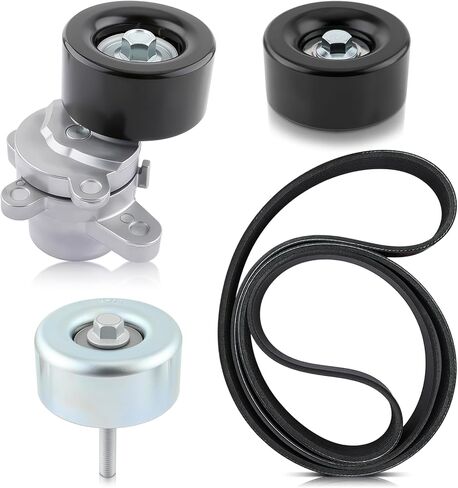 شداد الحزام SK107054 مع حزام أفعواني 7PK1705 Idler Pully 11925JA11A متوافق مع Nissan Altima 2007-2012 3.5L V6 متوافق مع Maxima متوافق مع Murano 2009-2014 in Saudi Arabia
