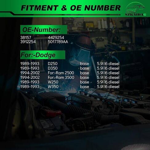 مجموعة شداد الحزام مع بكرة لـ: -Dodge D250 1989-1993 D350 1989-1993 لـ: -RAM 2500 1994-2002 لـ: -RAM 3500 1994-2002 W250 1989-1993 W350 1989-1993 5.9L شداد الحزام أو #38157 3912254 in Saudi Arabia