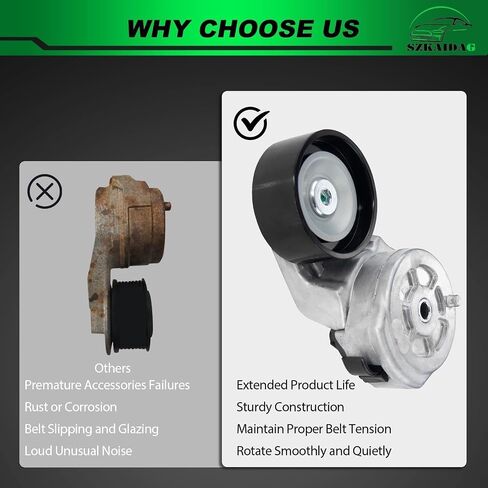مجموعة شداد الحزام مع بكرة لـ: -Dodge D250 1989-1993 D350 1989-1993 لـ: -RAM 2500 1994-2002 لـ: -RAM 3500 1994-2002 W250 1989-1993 W350 1989-1993 5.9L شداد الحزام أو #38157 3912254 in Saudi Arabia