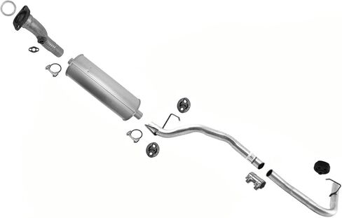 Muffler Exhaust System Replacement Parts For Toyota Tacoma 2.4L 1999 2000 2001 2002 2003 2004 W/ 103 Inch Wheelbase in Saudi Arabia
