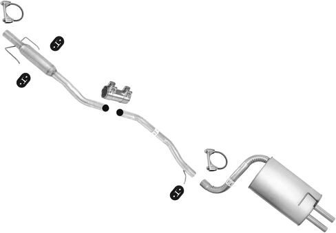 Exhaust System Pipe Resonator Muffler Replacement Parts for Ford Fusion Milan 2006 2007 2008 2009 in Saudi Arabia