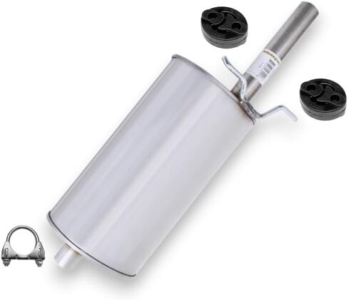 Exhaust Rear Muffler Compatible for 2005-2010 Chevy Cobalt 2.2L | Stainless Steel | Northeastern Exhaust | Free Clamps and Hangers Included | Automotive Replacement Part | Direct-Fit in Saudi Arabia