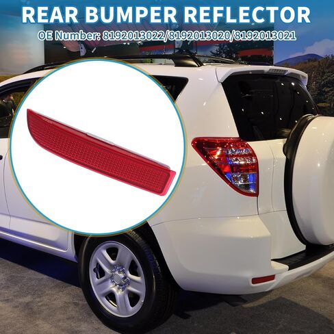 Rear Left Side Bumper Reflector No.8192013022/8192013020/8192013021 Bumper Reflector Side Marker for Toyota RAV4 2006-2012 ABS Red in Saudi Arabia