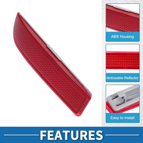 Rear Left Side Bumper Reflector No.8192013022/8192013020/8192013021 Bumper Reflector Side Marker for Toyota RAV4 2006-2012 ABS Red in Saudi Arabia