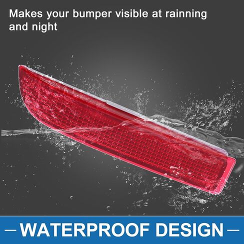 Rear Left Side Bumper Reflector No.8192013022/8192013020/8192013021 Bumper Reflector Side Marker for Toyota RAV4 2006-2012 ABS Red in Saudi Arabia