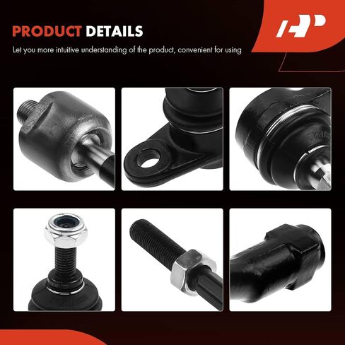A-Premium Set of 8, Front Sway Bar Link, Lower Ball Joint, Inner & Outer Tie Rod End, Compatible with Kia Rio 2006-2011 in Saudi Arabia
