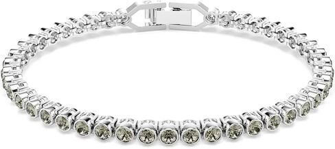 سوار التنس Swarovski Imber Emily، قطع دائري، أسود، لمسة نهائية من الروديوم in Saudi Arabia