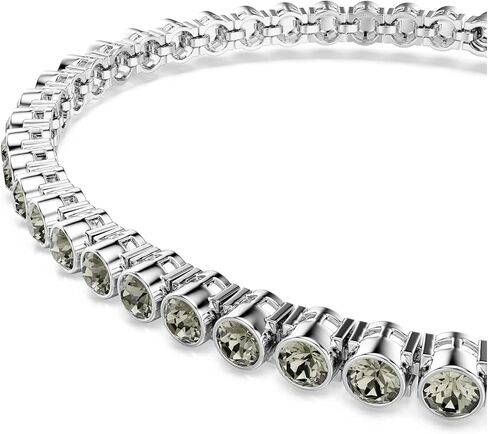 سوار التنس Swarovski Imber Emily، قطع دائري، أسود، لمسة نهائية من الروديوم in Saudi Arabia