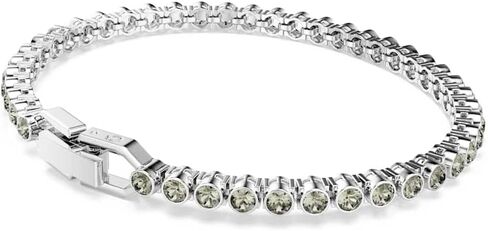 سوار التنس Swarovski Imber Emily، قطع دائري، أسود، لمسة نهائية من الروديوم in Saudi Arabia