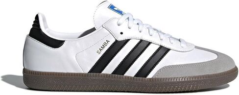 Adidas Samba B75806 White/Core Black/Clear Granite, white/core black/clear granite, 8.5 in Saudi Arabia