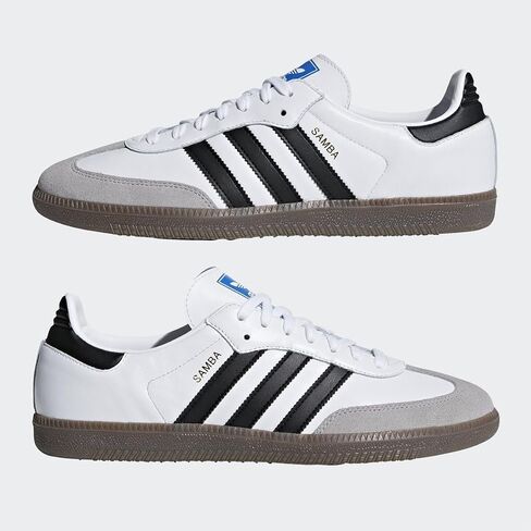 Adidas Samba B75806 White/Core Black/Clear Granite, white/core black/clear granite, 8.5 in Saudi Arabia