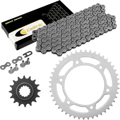 Caltric Drive Chain and Front Rear Sprockets Kit Compatible With Honda CBR600F4I 2001 2002 2003-2006 in Saudi Arabia