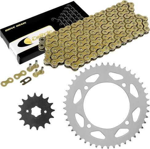 Caltric Drive Chain & Sprockets Kit Compatible with Yamaha Xv250 Virago 250 1989-2008 in Saudi Arabia