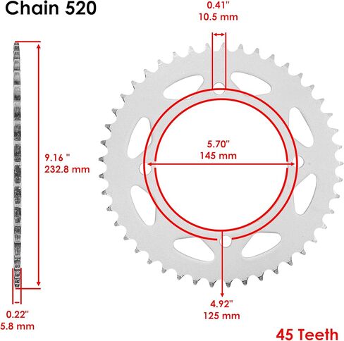 Caltric Drive Chain & Sprockets Kit Compatible with Yamaha Xv250 Virago 250 1989-2008 in Saudi Arabia