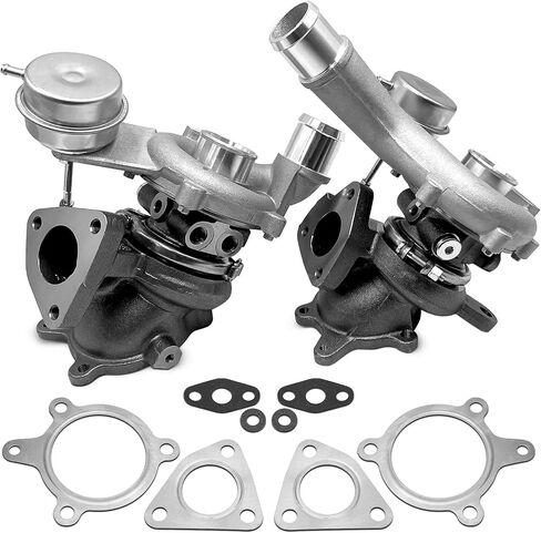 AA5Z6K682CA Left & Right Turbocharger Assembly with Gaskets Compatible with Ford Explorer Flex Taurus 2009-2015, Lincoln MKS MKT 2010-2019, 3.5L Ecoboost V6, Replace # AA5Z6K682D, AA5Z6K682A in Saudi Arabia