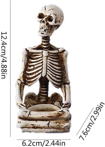 Meditation - Pose Skull Candle Holder - Spooky and Unique Home Decor in Saudi Arabia
