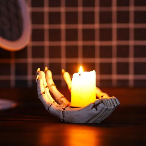 Meditation - Pose Skull Candle Holder - Spooky and Unique Home Decor in Saudi Arabia