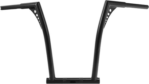 TCT-MOTORPARTS Black 1-1/4'' Ape Hanger 18" Rise Handlebar Fits for Harley Dyna Street Bob FXDB in Saudi Arabia