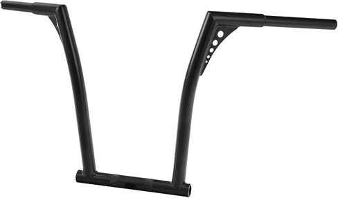 TCT-MOTORPARTS Black 1-1/4'' Ape Hanger 18" Rise Handlebar Fits for Harley Dyna Street Bob FXDB in Saudi Arabia
