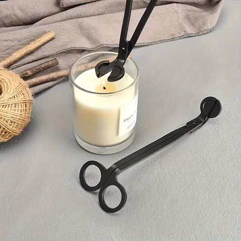 Candle Snuffer Trimmer Wick Clipper Cutter Scissor Long Handle - Black in Saudi Arabia