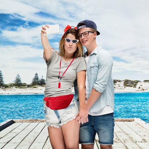 7 Pcs Guard Costume Set Include Baseball Cap Guard Fanny Pack 2 Pcs Sunglasses Large Ponytail Bow Tie Whistle and Rope in Kuwait