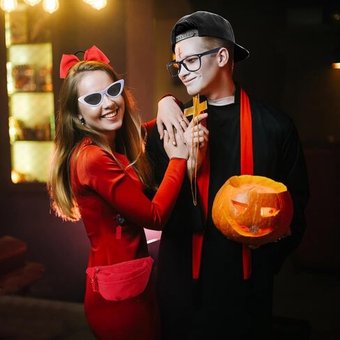 7 Pcs Guard Costume Set Include Baseball Cap Guard Fanny Pack 2 Pcs Sunglasses Large Ponytail Bow Tie Whistle and Rope in Kuwait