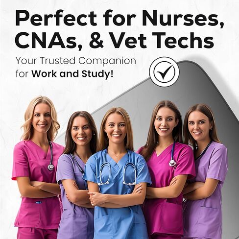 حقيبة ممرضة فاني 4 في 1 وحقيبة ممرضة | منظم الأدوات الطبية مع جيوب للشريط والمقص وسماعة الطبيب ومستلزمات الطوارئ وحقيبة الخصر لمحترفي الرعاية الصحية in Kuwait