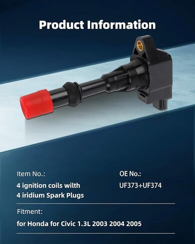 ECCPP DG500 6 ignition coils with 6 iridium Spark Plugs for ford for Mazda for Mercury 500 Freestyle for Mariner Taurus Escape Tribute Sable Montego DG513 DG500 FD502 in Saudi Arabia