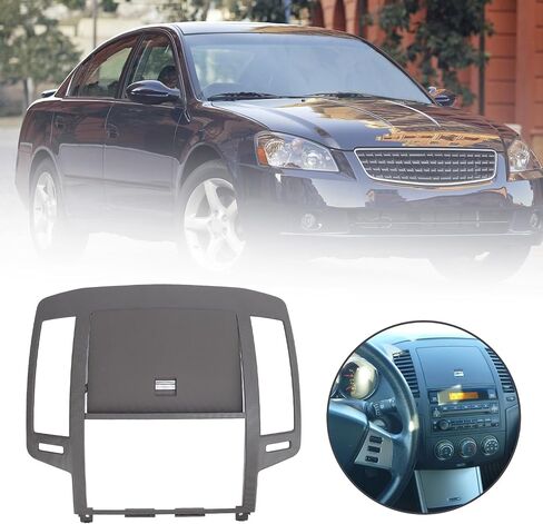 Center Dash Radio Bezel Decorative Wearproof Replacement for Altima 2005 to 2006 Third Generation Facelift Dashboard Radio Bezel Trim in Saudi Arabia
