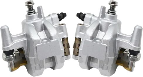3B4-2580V-11-00 2 قطعة فرجار الفرامل الخلفي الجانب الأيسر والأيمن مع وسادات بديلة لـ Yamaha ATV Grizzly 550 YFM550 2009-2014 Grizzly 700 YFM700 2007-2020 in Saudi Arabia
