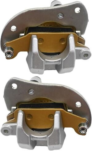 3B4-2580V-11-00 2 قطعة فرجار الفرامل الخلفي الجانب الأيسر والأيمن مع وسادات بديلة لـ Yamaha ATV Grizzly 550 YFM550 2009-2014 Grizzly 700 YFM700 2007-2020 in Saudi Arabia
